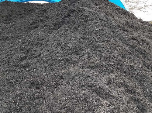 Reharvest pallet mulch disposal